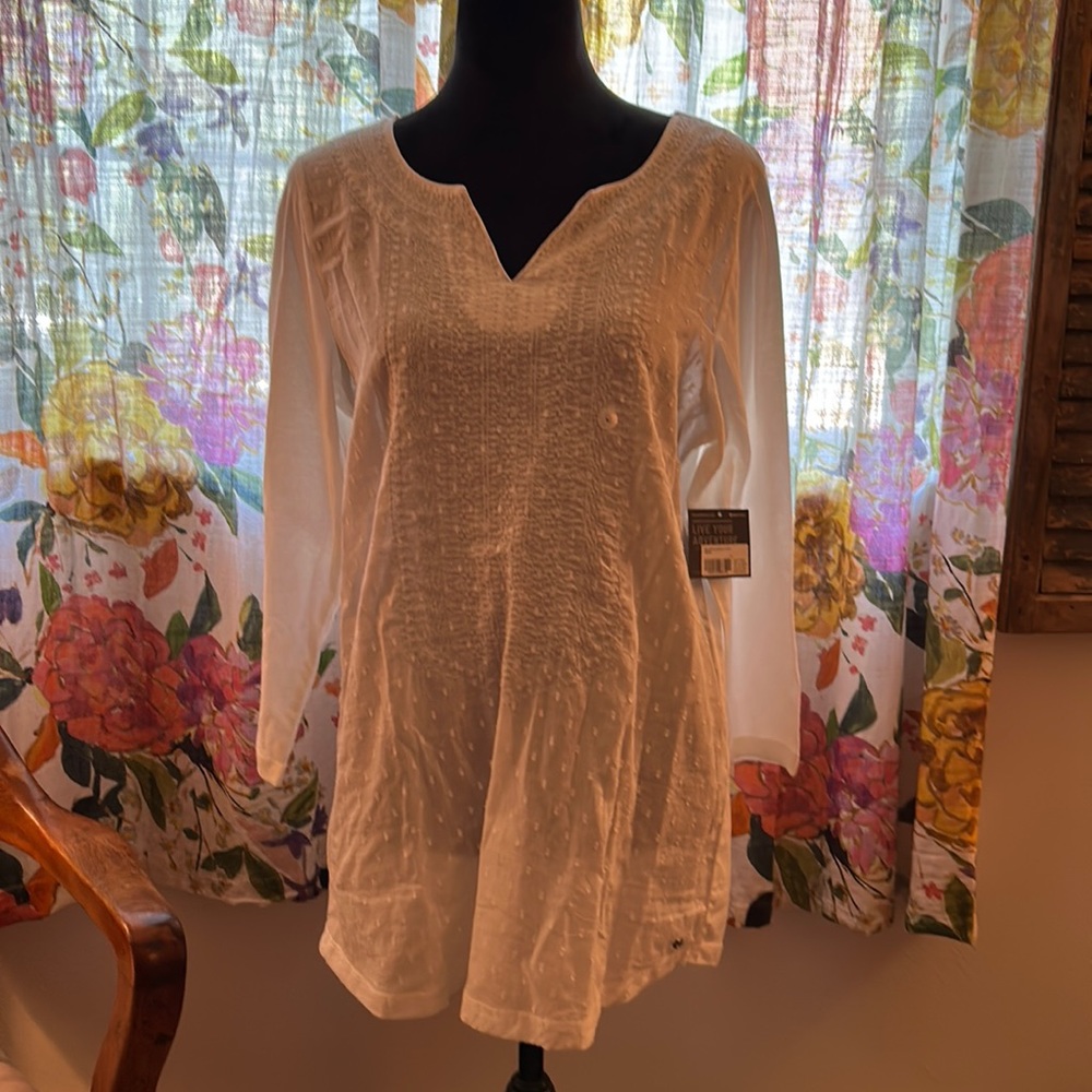 NWT Eddie Bauer Arya Creek Tunic Size Large Snow
